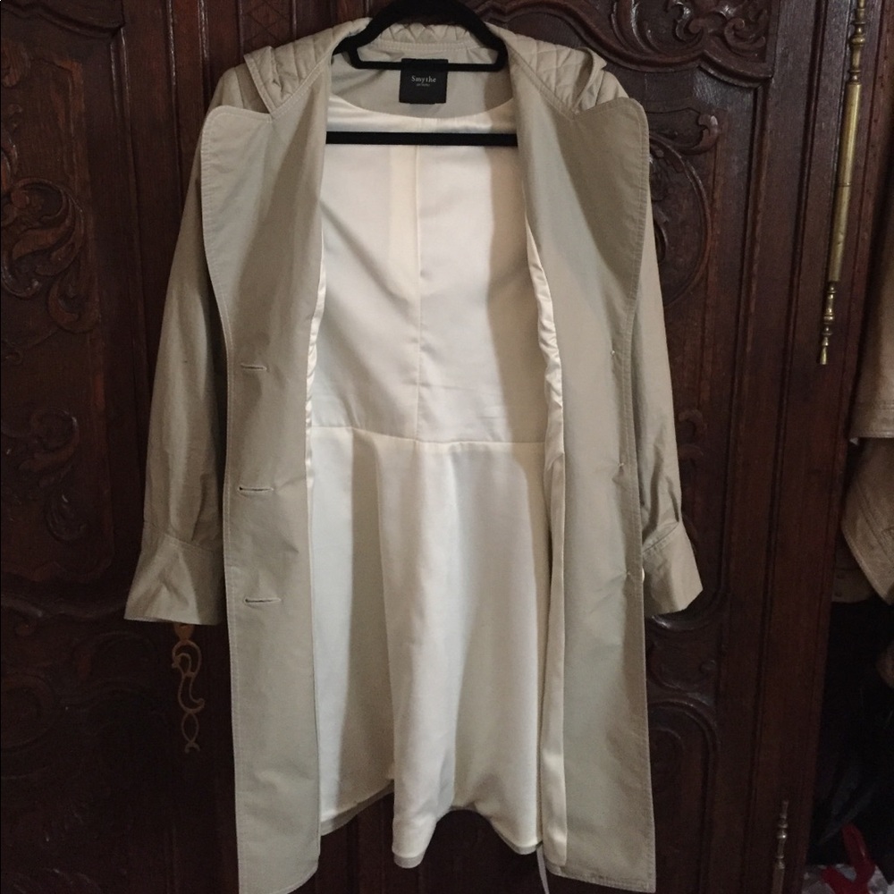Smythe les vestes tan trench coat - Picture 3 of 5